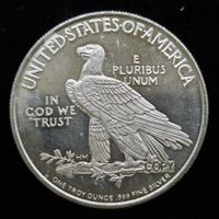 Medaillie US Unze Silber Indianer 999/1000