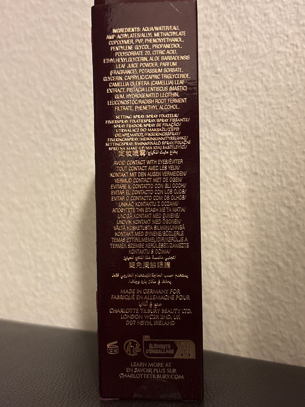 Make-up: CHARLOTTE TILBURY Airbrush Flawless Setting Spray – Usato da Zürich venduto da VeroVera 4