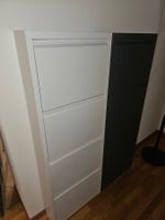2× Pfister ONE KOLLER Schuhschrank – Weiss & Anthrazit