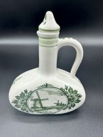 Vintage Delftware Olive Oil Bottle, Green