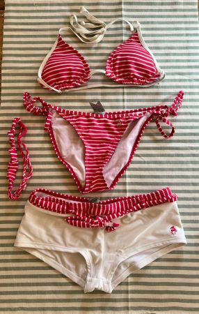 4-teiler Bikini weiss-rot von Alprausch Gr. XS - 240960