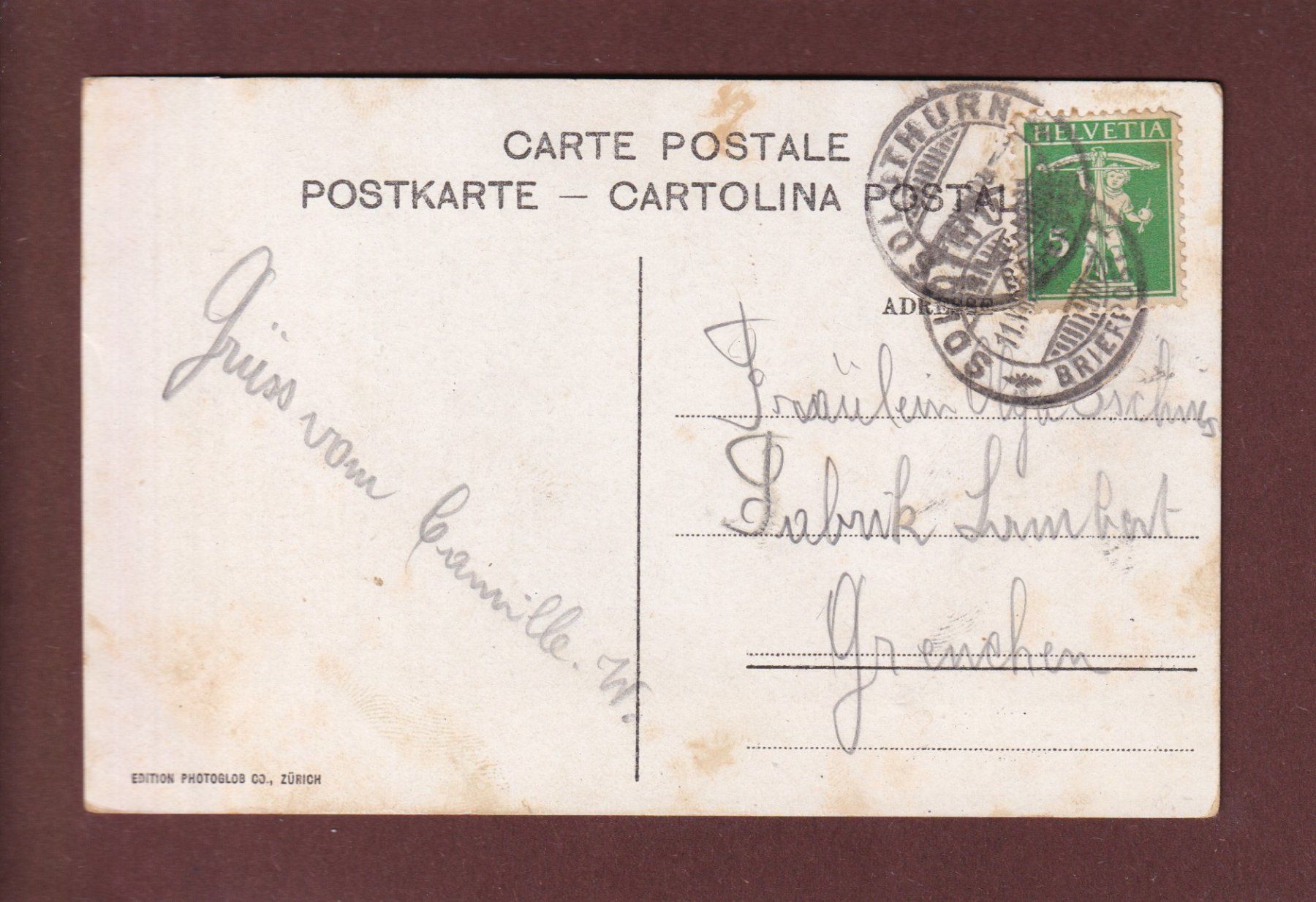 Cartes postales: SOLOTHURN - Baseltor – D'occasion à Pully par nicecards 1
