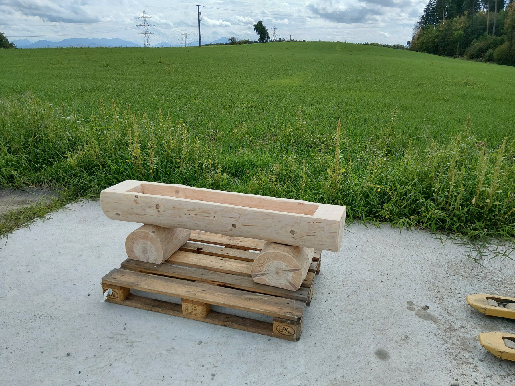 Vasi per fiori: Blumentrog aus Tanne Rundholz – Nuovo (secondo la descrizione) da Affoltern am Albis venduto da ret_6x6z