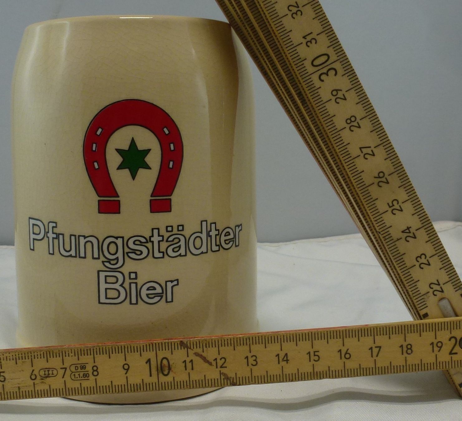 Bicchieri: Bier-Humpen Pfungstädter Bier – Usato da Murgenthal venduto da B.StM