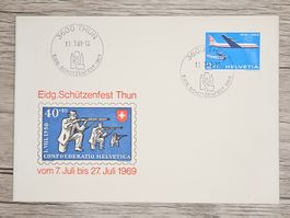 CL22 Enveloppe + Timbre Suisse 1969