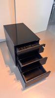 Büro Rollkorpus mit 3 Schubladen Schwarz  B41.5xT67xH57.5