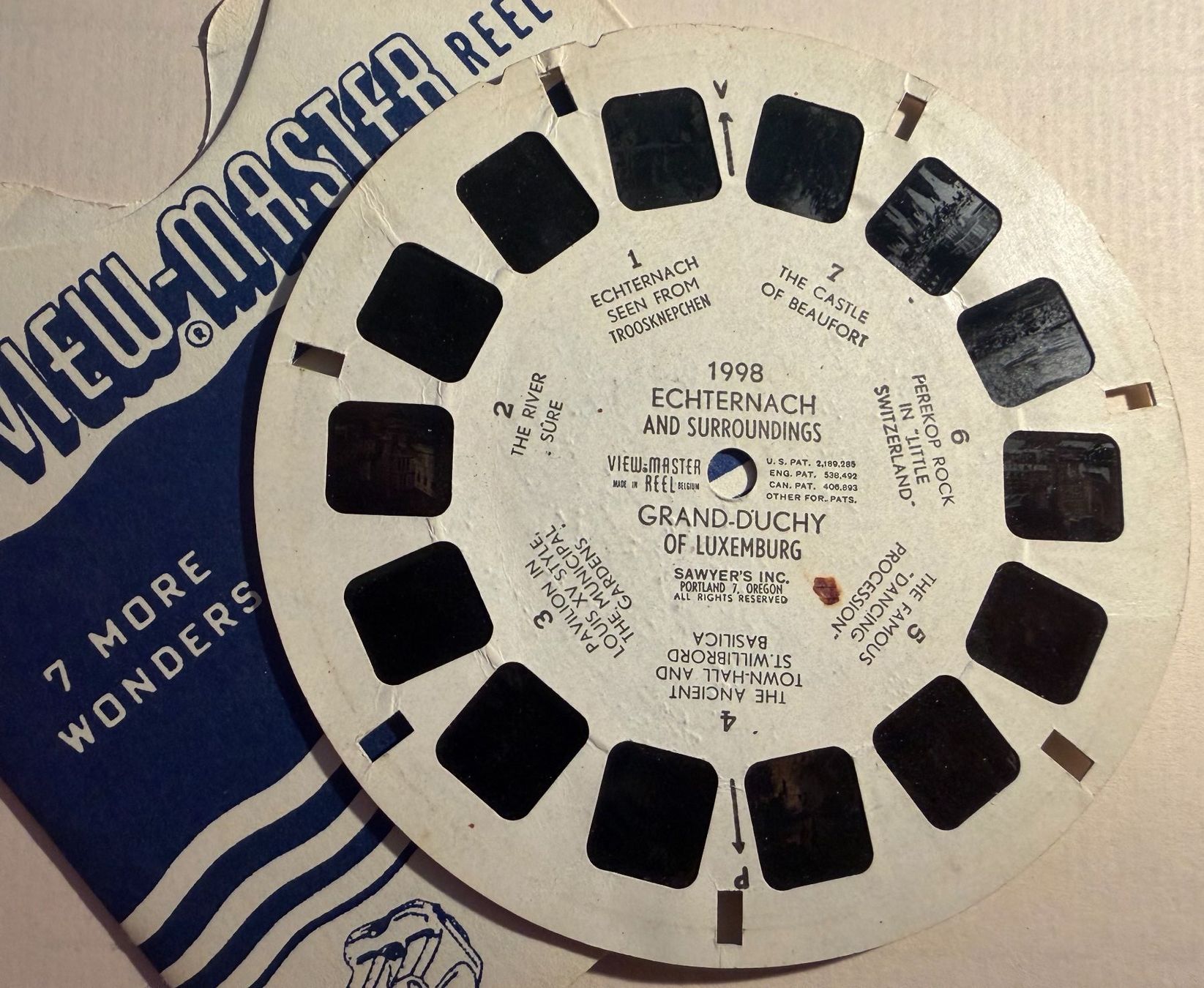 View-master Giocattoli: View-Master 3D: Nr. 1998 ECHTERNACH Luxemburg – Usato da Tegerfelden venduto da siebenmacky 2