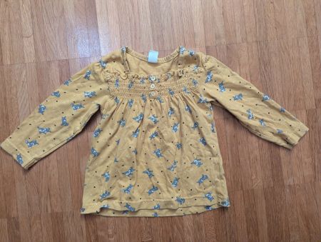 Süsses Mädchen Langarmshirt, Grösse 80, Bio Baumwolle 🍁❄️