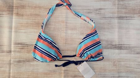 🆕️ SPEEDO Buntes Neckholder Bikini-Top - 34 - Streifenmix