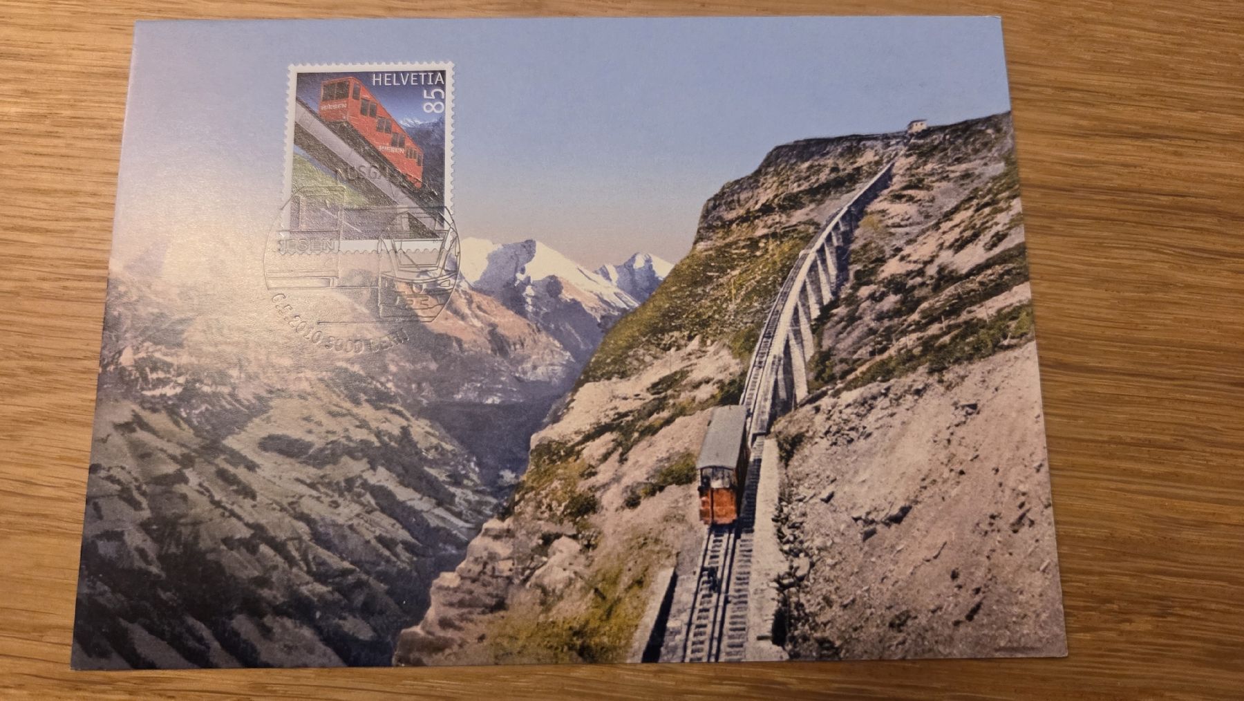 Tutti i francobolli: 2010 FDC Maximumkarte Niesenbahn – Usato da Arni AG venduto da Moth68