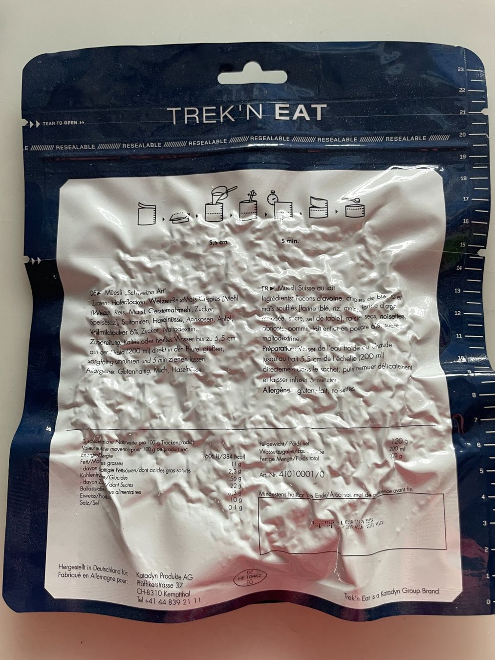 Trek Cibi & Specialità: Trek'n eat - 4er-Set div. Müesli – Nuovo e nell'imballaggio originale da Madiswil venduto da Stratosteve 3