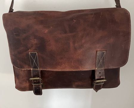 Leder Umhängetasche Art Greco