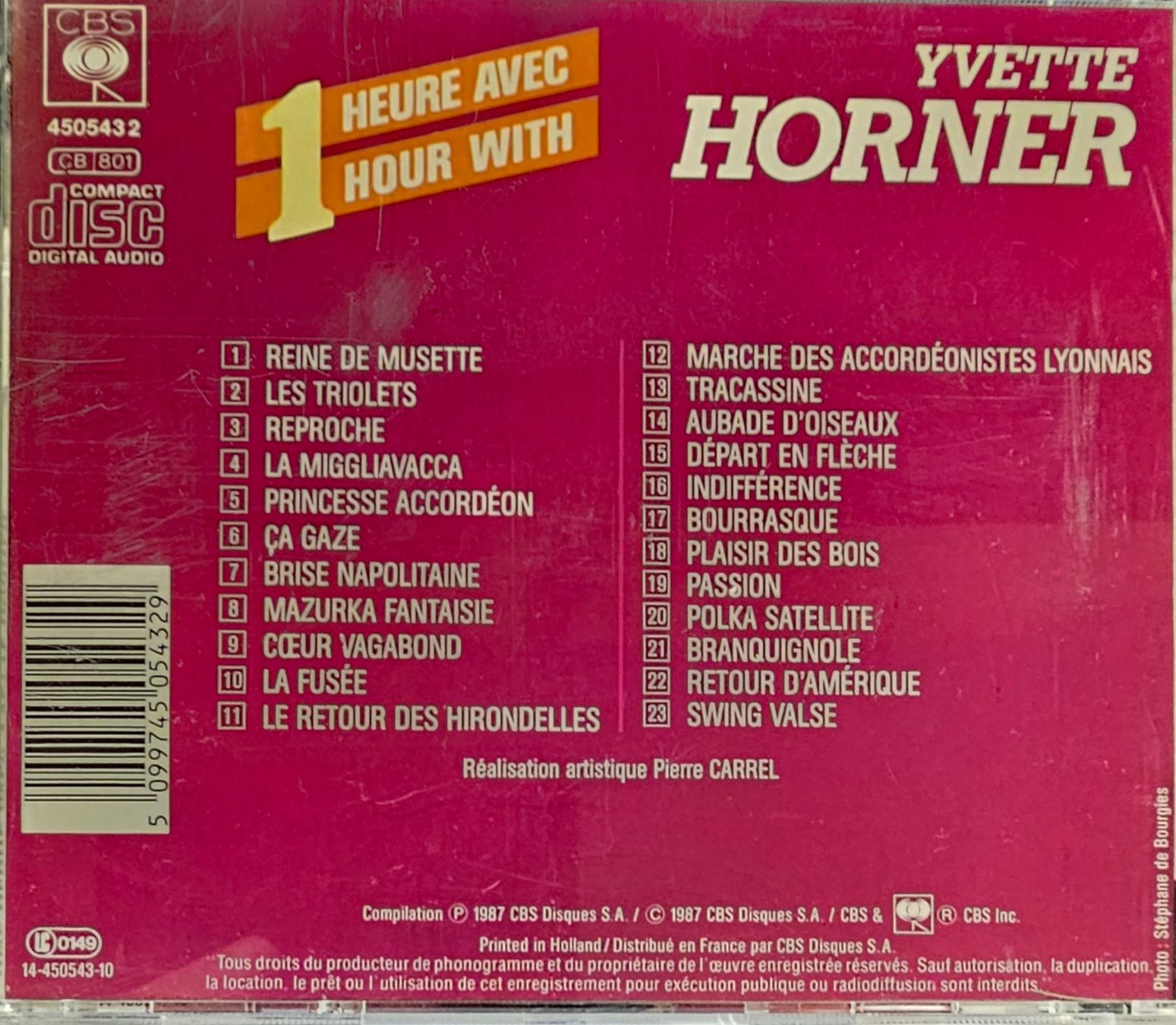 CDs: Yvette Horner - 1 Heure avec – Gebraucht aus Wahlen b. Laufen von Cg10 1