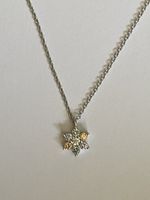 Esprit Silber (Ag 925) Halskette mit Zirkonia Blumenanhänger