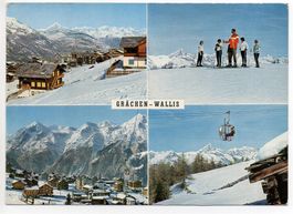 GRÄCHEN Gondelbahn - Wintersport - Schweizer Skischule