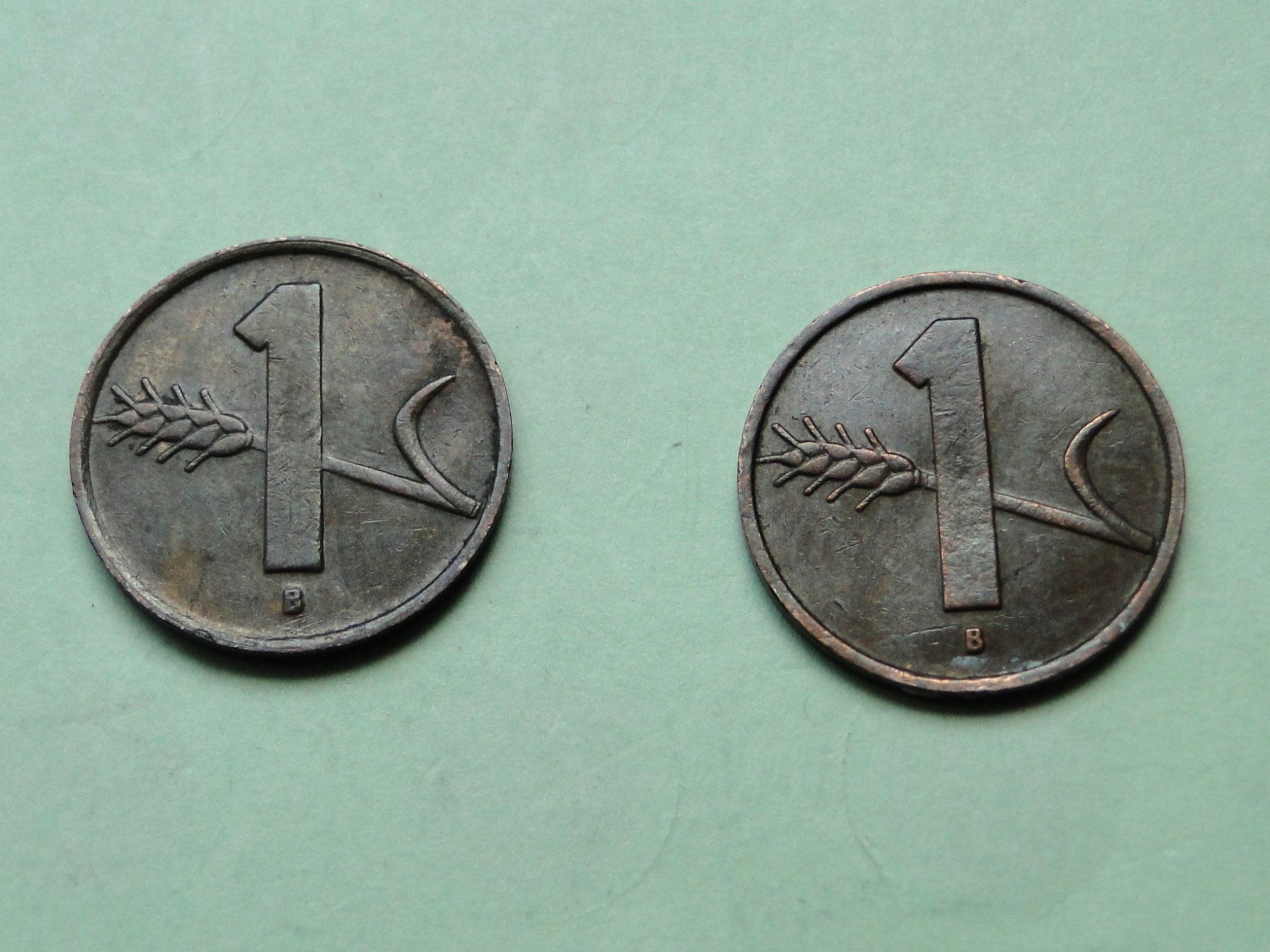 Tutti le monete: 2x  1 Rappen  1949 + 1955 – Usato da Killwangen venduto da cyrano56 1