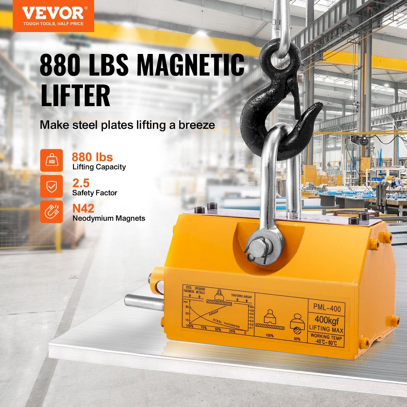 Sonstiges zum Lager & Transport: VEVOR Magnetheber 400 kg – Neu und originalverpackt aus Bottighofen von zaap 3