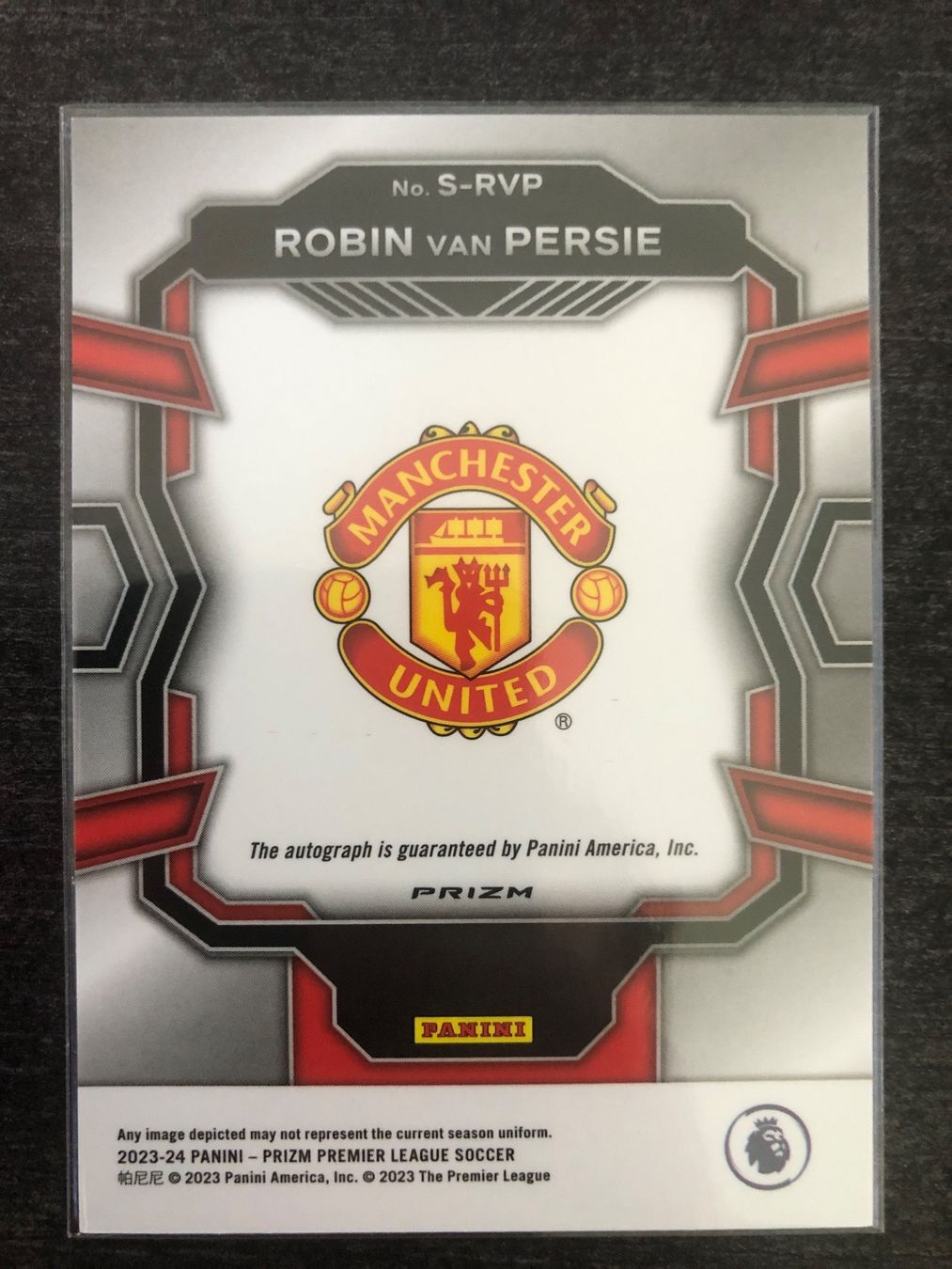 Topps Carte collezionabili: Panini Prizm Robin Van Persie Manchester Utd. Autogramm – Usato da Wangenried venduto da Garagara 1