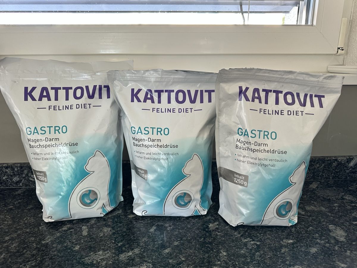 Nourriture: Kattovit Gastro Katzenfutter 3x1‘250g – Neuf (Voir description) à Wahlendorf par Tendi