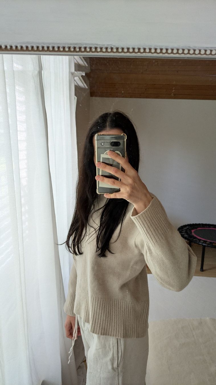 La Redoute Pulls & Sweat-shirts: Kaschmir Wolle Mischung - Pullover Taupe – D'occasion à Trüllikon par NAURELIJ 1