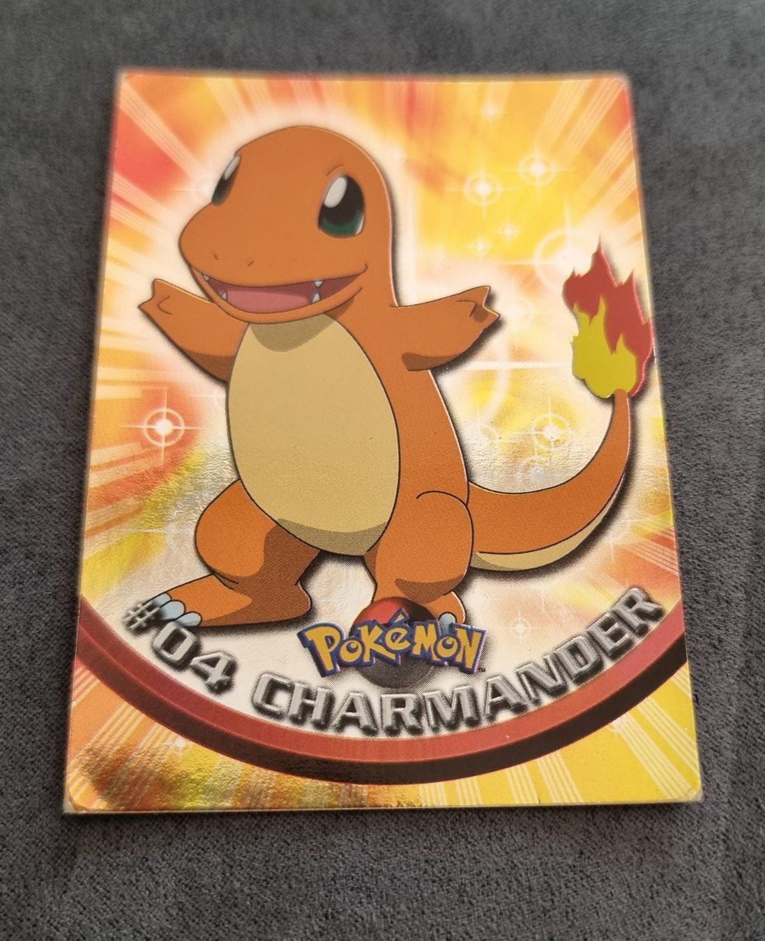 Pokémon Sammelbilder & Trading cards: Pokémon Topps Holo blau # 4 Charmander / Glumanda – Gebraucht aus Roggwil BE von S_Cards