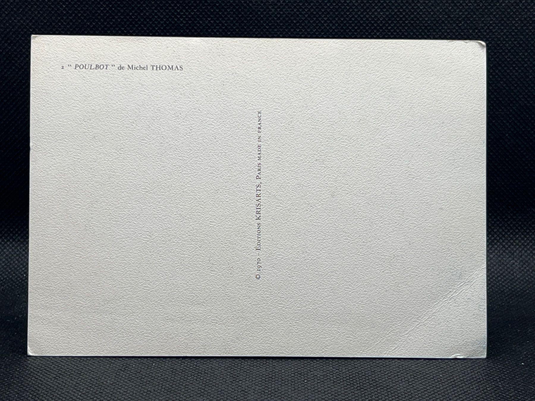 Cartoline postali: Ansichtskarte: "Poulbot" de Michel Thomas – Usato da Widnau venduto da Brusi9 1
