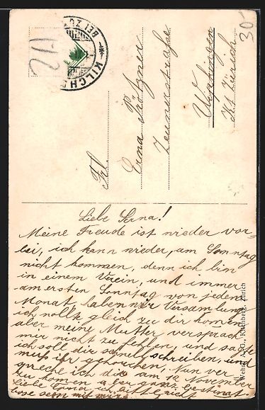 Cartoline postali: Kilchberg, Totalansicht vom Ort mit Kirc – Usato da Berlin venduto da bartko-reher 1