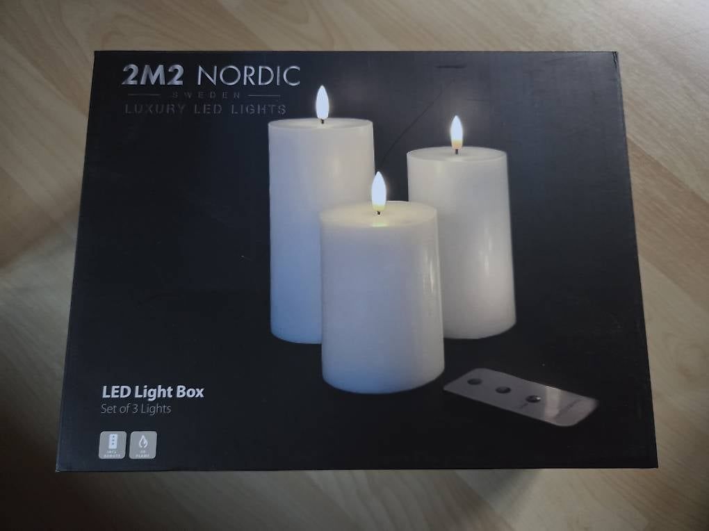 Candele: 3 LEDBlockkerzen mit Fernbedienung – Usato da Kaltbrunn venduto da Resli