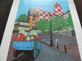 Tintin Siebdruck v. Serge Baeken - Objetcif Poelaert 108/200