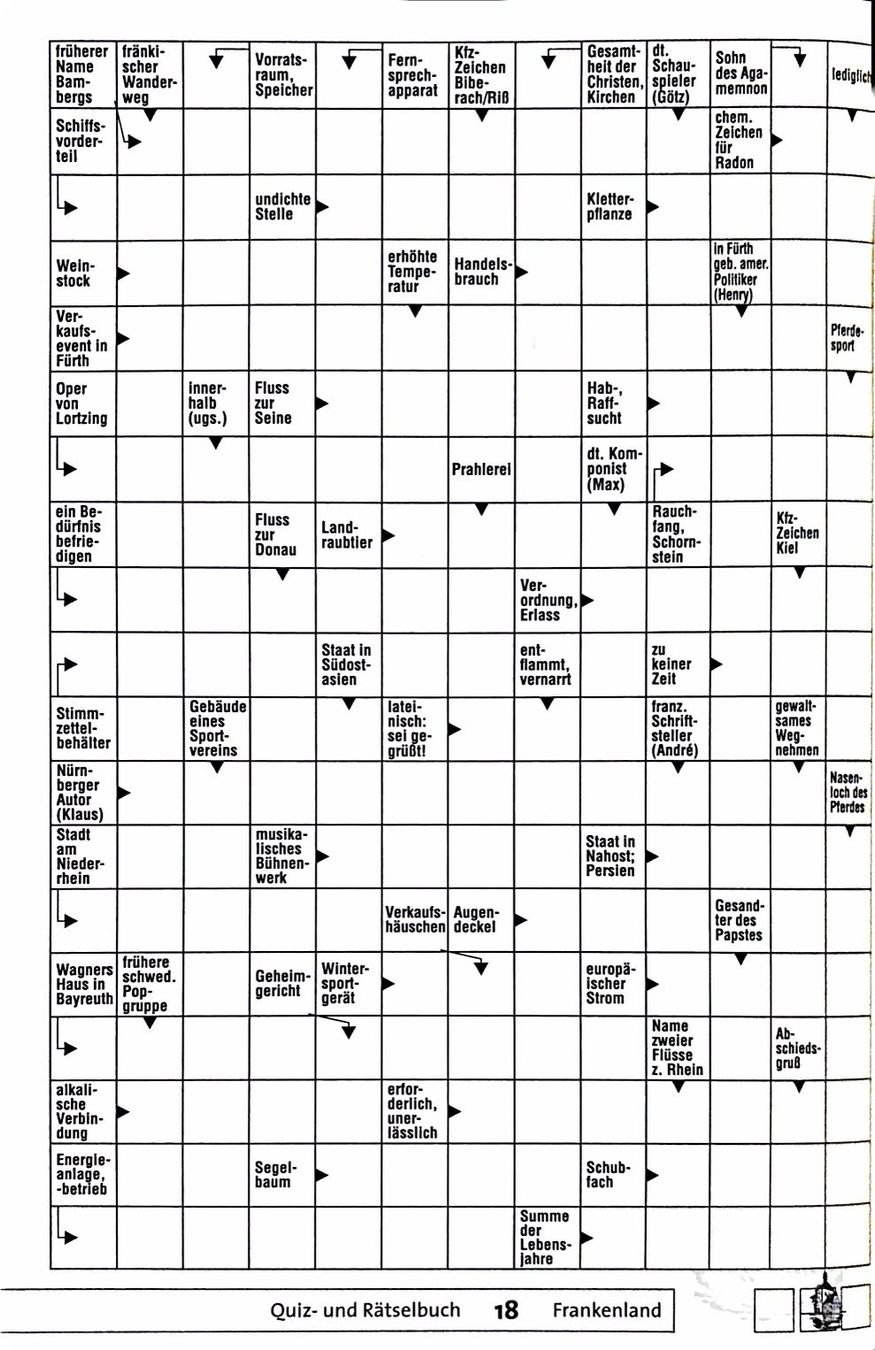 Libri: Quiz- und Rätselbuch Franken – Nuovo (secondo la descrizione) da Sarnen venduto da Livres 5