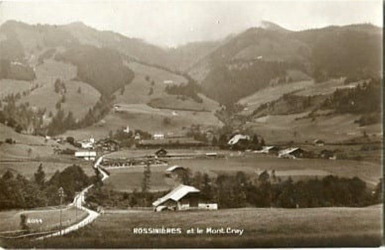 Cartoline postali: Rossinière et le Mont Cray – Usato da Ottikon b.Kemptth. venduto da Neptun1974