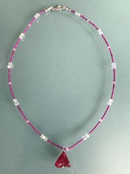 Swarovski Catenine: Rubin, Pink Howlith, Swarovski Collier – Nuovo (secondo la descrizione) da Basel venduto da Chili007 2