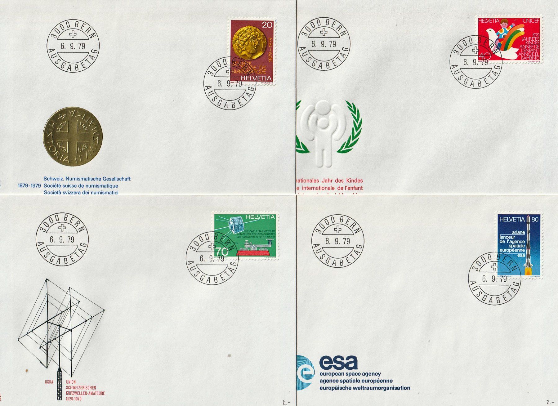 Tutti i francobolli: 1979 Serie Werbemarken Einzel FDC – Usato da Arlesheim venduto da gaugi43