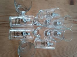 12x 1903-1978 Cue Suisse dea Wagons Restaurants Shotglas