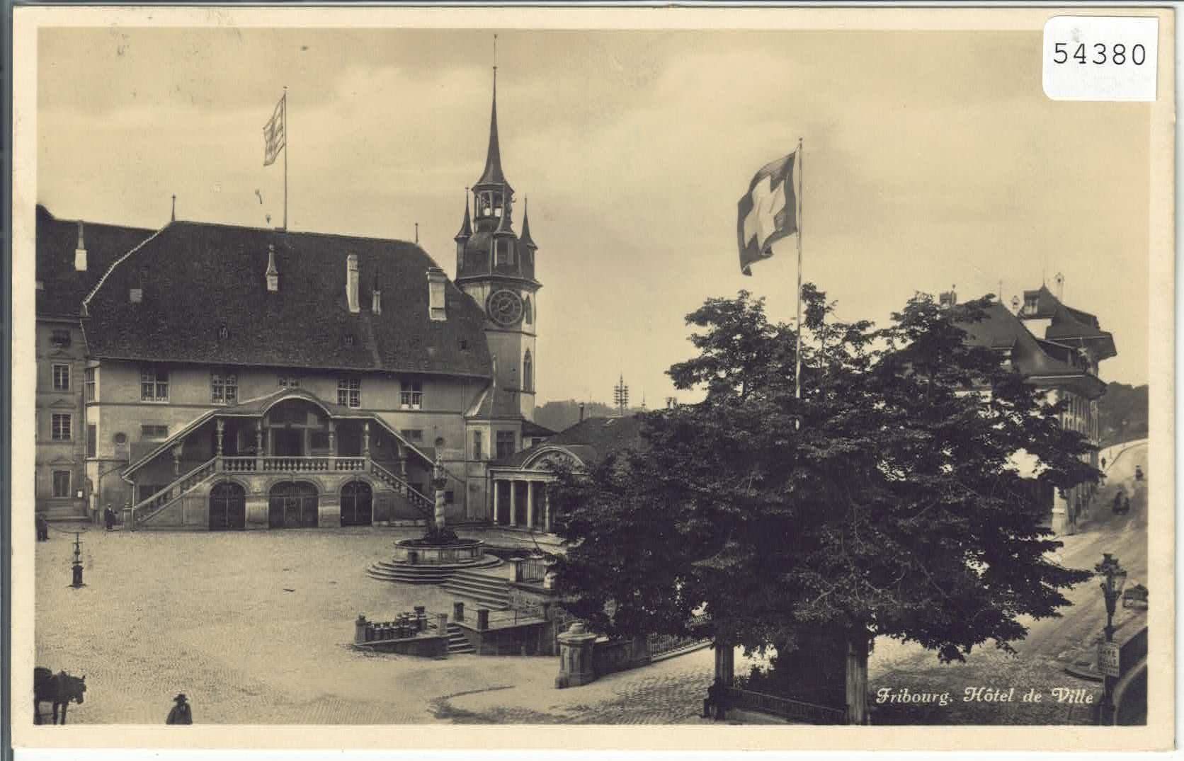 Cartoline postali: Fribourg - Hotel de Ville – Usato da Ettingen venduto da Kartenplanet