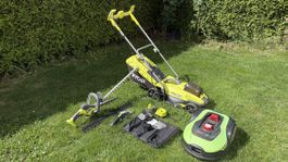 Diverse Akku Gartengeräte Ryobi und Ayce
