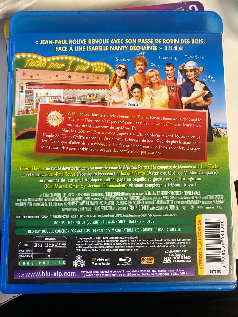 Tutti i DVDs: "Les Tuche" - BLURAY – Usato da Le Brassus venduto da cinema13 1