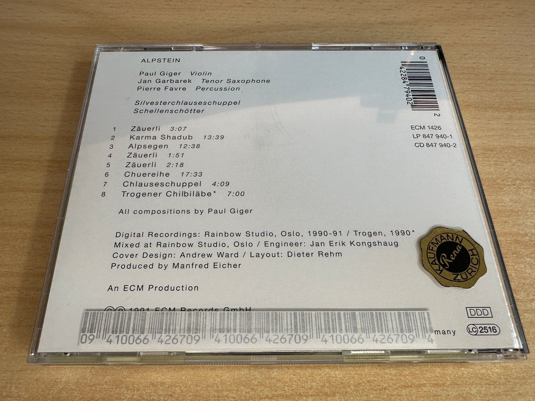 CD: T5 Paul Giger – Alpstein – Usato da Rikon im Tösstal venduto da Alpenmutz 1