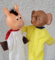 💛 2 Knuffige Vintage Kasperlifiguren 70er Jahre 