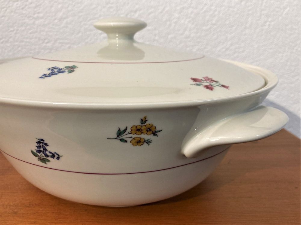 Coupes: Suppenschüssel Porzellan Langenthal 1946 farbiges Dekor TOP – D'occasion à Wangen b. Olten par Buntgemischt 3