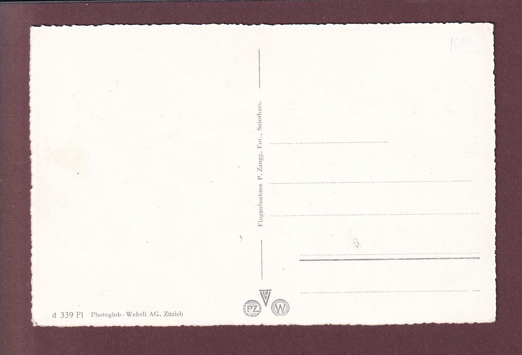 Cartoline postali: BADEN - Flugaufnahme – Usato da Pully venduto da nicecards 1