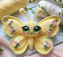 Häkelset Amigurumi für Anfänger- Schmetterling- Handarbeit