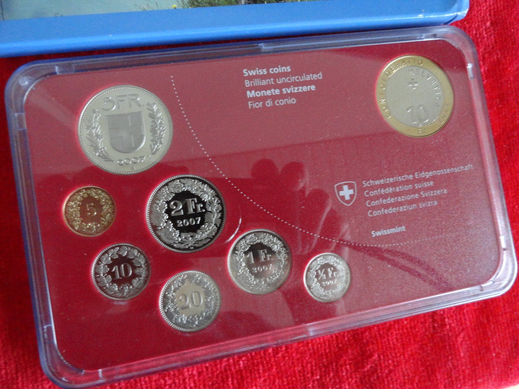 Tutti le monete: Schweizer Münzen-Set 2007, Steinbock, Stempelglanz – Nuovo e nell'imballaggio originale da Gerlafingen venduto da Shiva_74 5