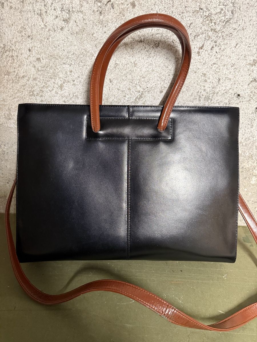 Borse da donna: Daniela Moda Ledertasche Schwarz/Braun – Usato da Birmenstorf AG venduto da Pat_roll. 2
