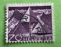 Nr.308 mit Stempel Triangulationspunkt Technik und Landschaf