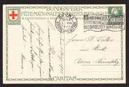 FDC Bundesfeierkarte 1921 , Nr. 34 , gel. 1.Vlll.1921
