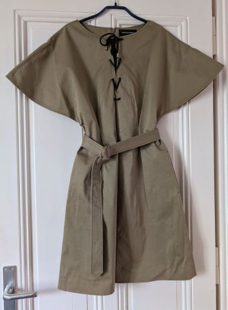 VANESSA SEWARD : Originale robe en robuste toile kaki 36