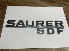 Saurer 5DF Emblemlogo Metall guter Zustand