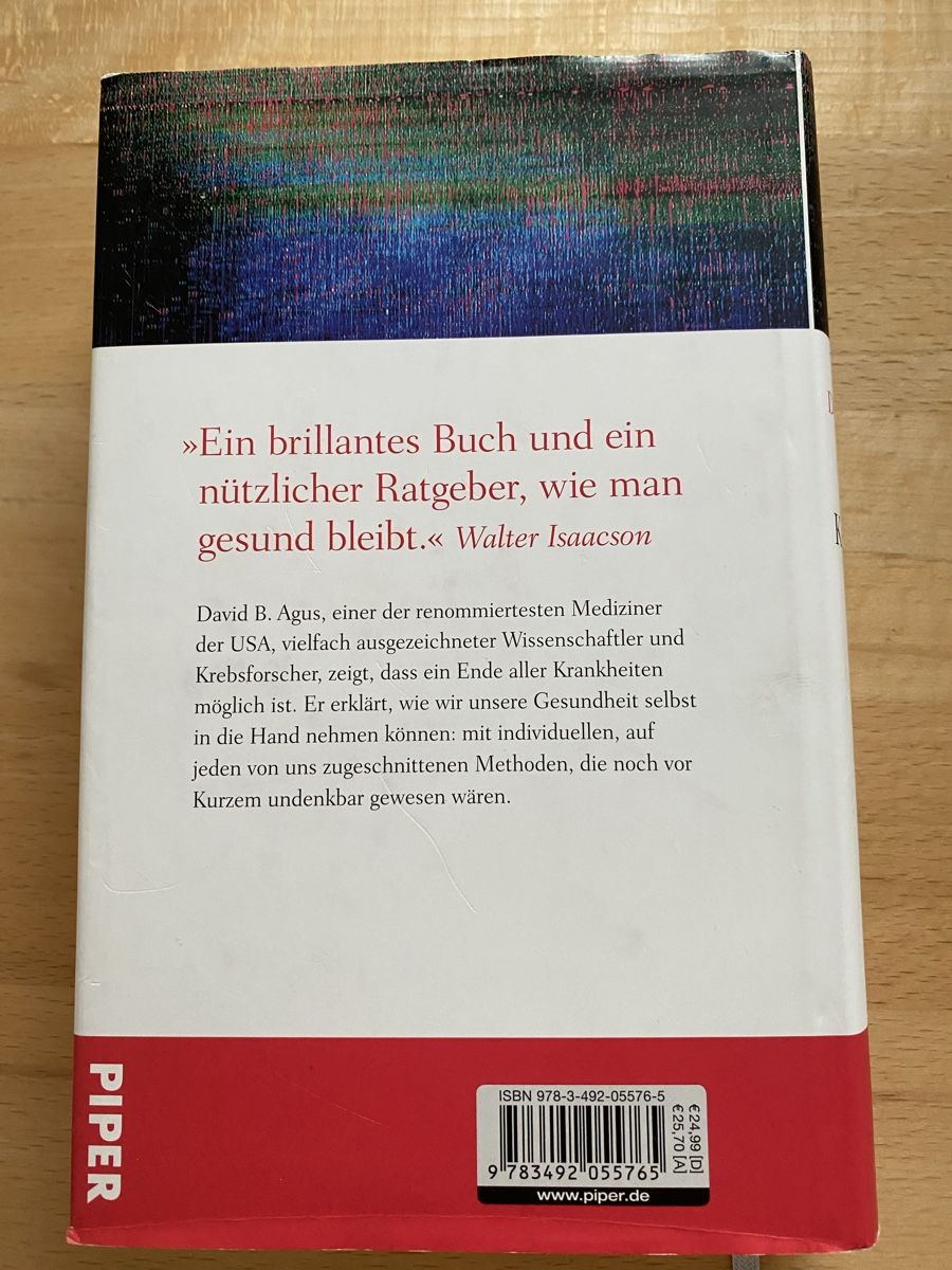 Libri: Leben ohne Krankheit - David B. Agus – Usato da Schwarzenburg venduto da Michellu 1