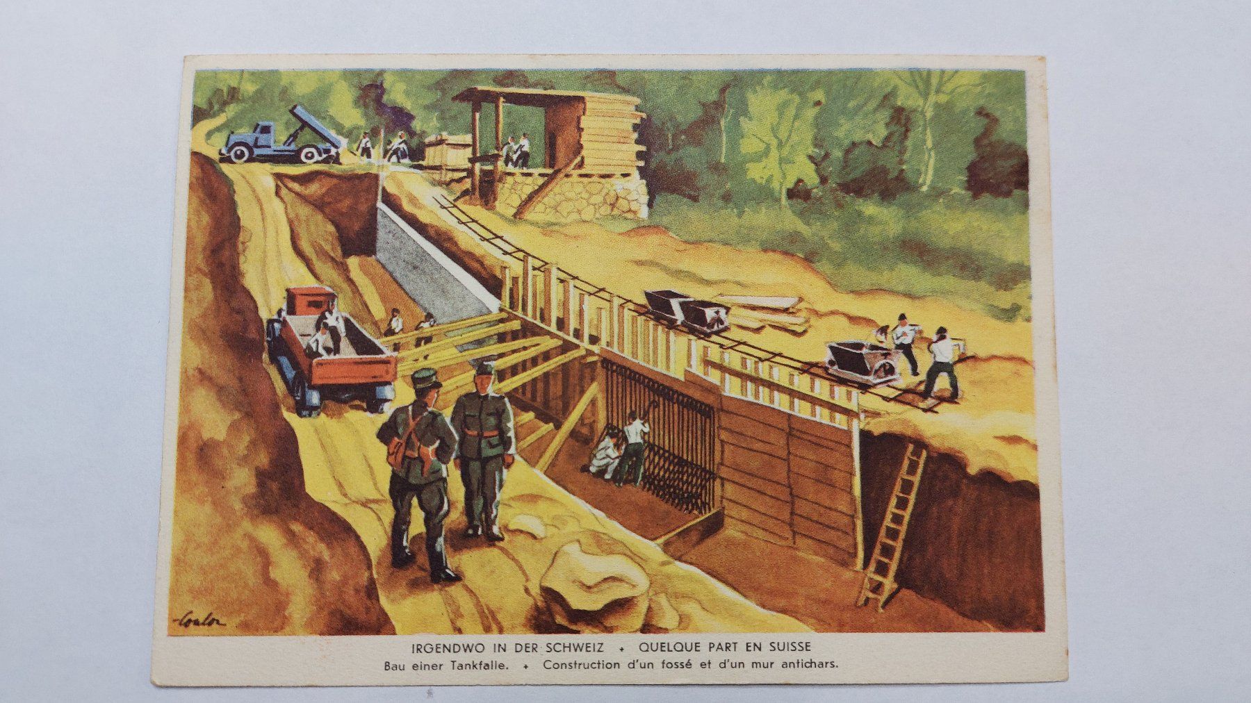 Cartoline postali: Schweizer Armee Postkarte Grenzbesetzung 1939 /40 – Nuovo (secondo la descrizione) da Dornach venduto da Lok-Service-56